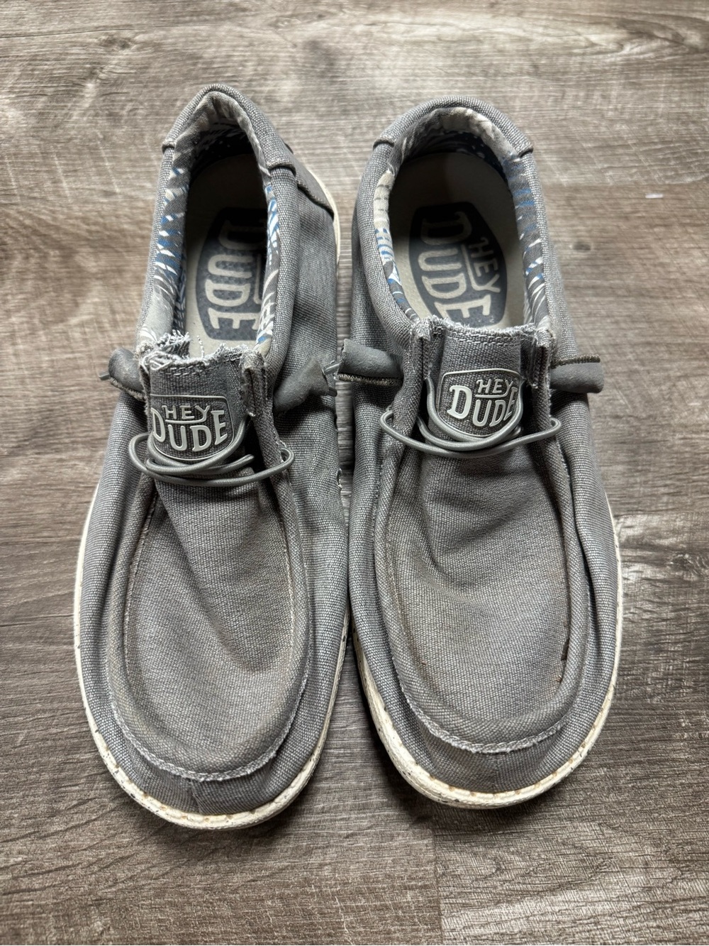 Hey Dude Wally Stretch Iron Shoes Size 10